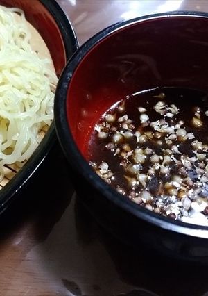 ざるラーメンにノビルのムカゴをトッピング-レシピのメイン写真