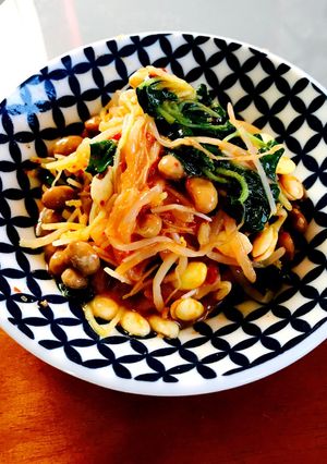 混ぜだけ！納豆もやしナムル和え-レシピのメイン写真
