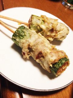 ズッキーニの豚巻き天ぷら-レシピのメイン写真