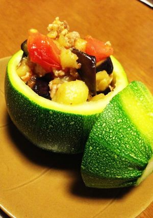 丸ズッキーニの夏野菜の宝石箱-レシピのメイン写真