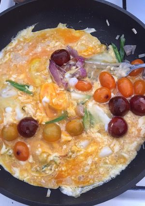 簡単!季節野菜のオムレツ-レシピのメイン写真