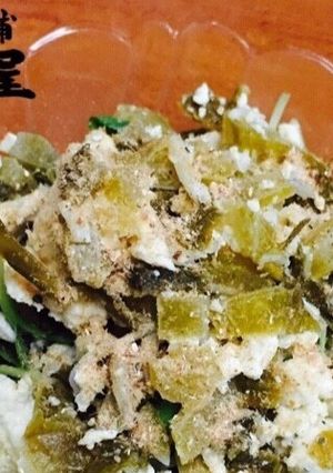 粉だしで作る！豆腐と高菜のさっぱり和え-レシピのメイン写真