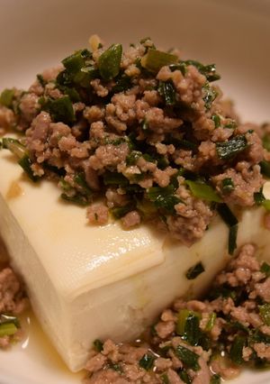 ニラそぼろ豆腐-レシピのメイン写真