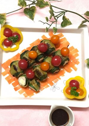 青梗菜のチーズ入り肉巻き-レシピのメイン写真