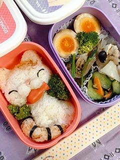 お魚くわえたネコちゃん弁当-レシピのメイン写真