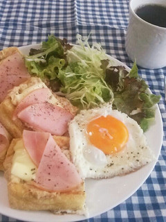 糖質off朝食♪油揚げのオープンサンド♪-レシピのメイン写真