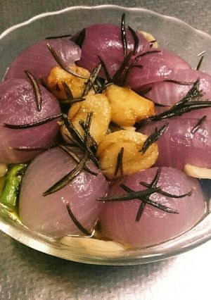 紫玉ねぎのアヒージョ-レシピのメイン写真