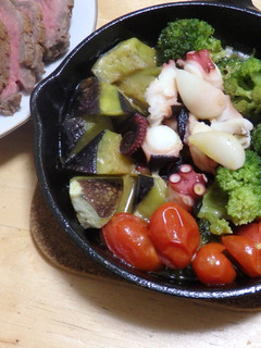 野菜とタコのアヒージョ-レシピのメイン写真