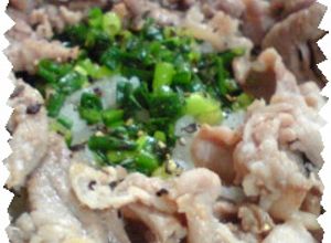 ホットモットよりおいしい❤塩豚ねぎ丼-レシピのメイン写真