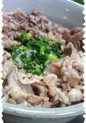 ホットモットよりおいしい❤塩豚ねぎ丼-レシピのメイン写真