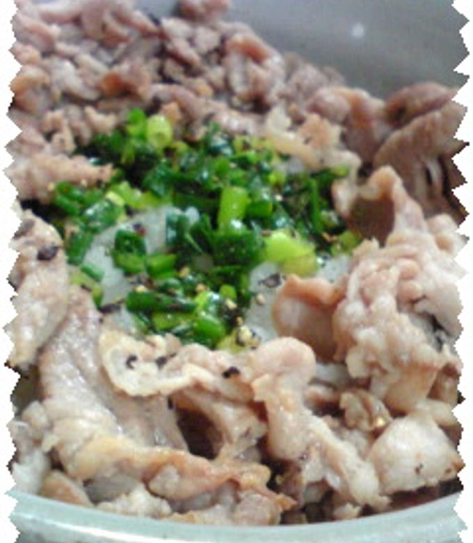 ホットモットよりおいしい❤塩豚ねぎ丼-レシピのメイン写真