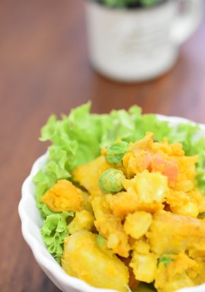 かぼちゃのスパイシーポテトサラダ-レシピのメイン写真