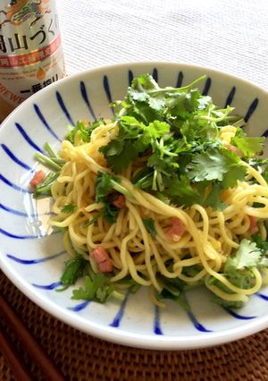 瀬戸内塩レモンと岡山パクチーの焼きそば-レシピのメイン写真