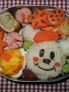スノーマンミッキー のお弁当 クリスマス-レシピのメイン写真