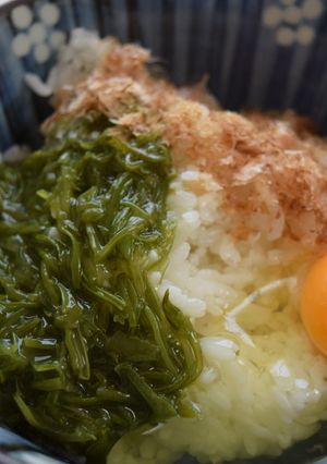 モズクかけご飯-レシピのメイン写真
