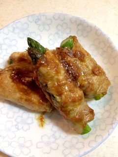照りウマ生姜焼き風アスパラの豚肉巻き-レシピのメイン写真