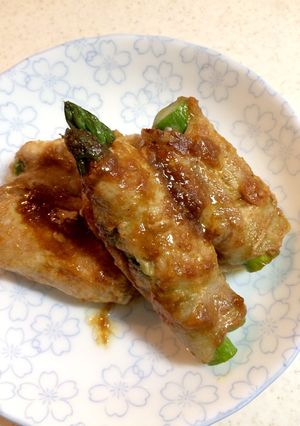 照りウマ生姜焼き風アスパラの豚肉巻き-レシピのメイン写真