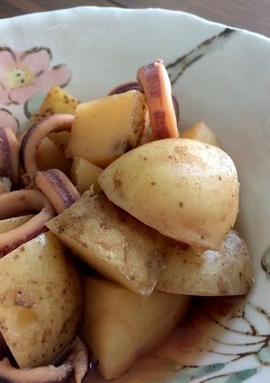簡単!イカとじゃがいもの煮物☆-レシピのメイン写真