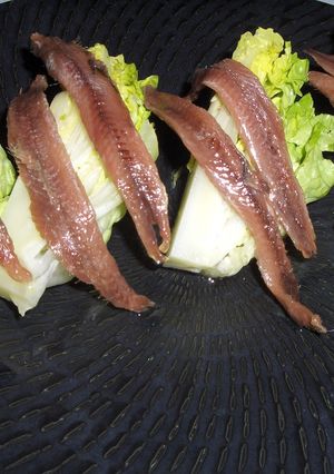 レタスとアンチョビの☆１分でｵﾝﾄﾚｨ☆-レシピのメイン写真