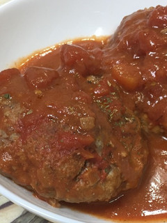 糖質オフで本格食感!煮込みハンバーグ-レシピのメイン写真