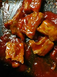 ソーキ肉のケチャップ炒め-レシピのメイン写真