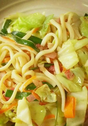 簡単☆あるもので❗洋風バタ☆コン焼うどん-レシピのメイン写真