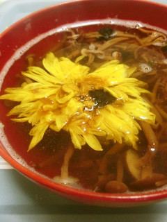 菊花となめ茸のお吸い物-レシピのメイン写真