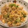鮭とレタスのチャーハン!