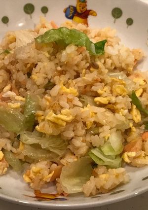 鮭とレタスのチャーハン！-レシピのメイン写真