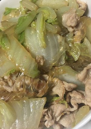 ヘルシー！白菜とくずきりの中華風炒め-レシピのメイン写真