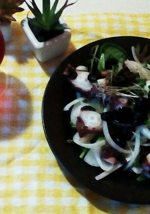 疲労回復に！蛸と玉葱のサラダ(^-^)-レシピのメイン写真