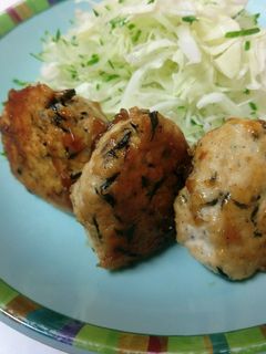 豆腐とひじき入り!鶏のつくね~甘醤油味~-レシピのメイン写真