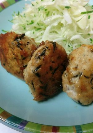 豆腐とひじき入り!鶏のつくね~甘醤油味~-レシピのメイン写真
