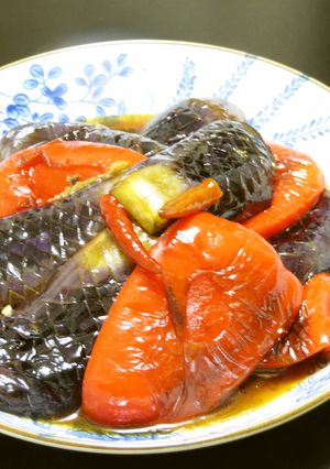 茄子とパプリカのオランダ煮：油焼き煮-レシピのメイン写真