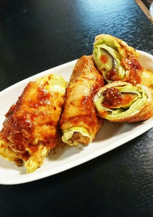 キャベツと茄子でかさ増し‼豚肉巻き‼-レシピのメイン写真