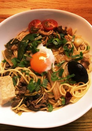 すき焼き風パスタ-レシピのメイン写真