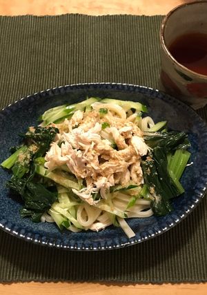 1人ご飯に！棒棒鶏うどん。-レシピのメイン写真