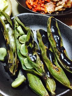 焼くだけ簡単!焼きそら豆。-レシピのメイン写真