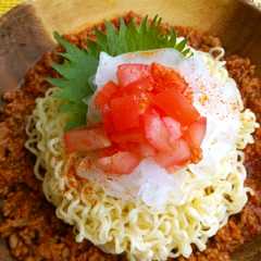 รูปของ サッポロ一番みそで作る！簡単冷やし担々麺