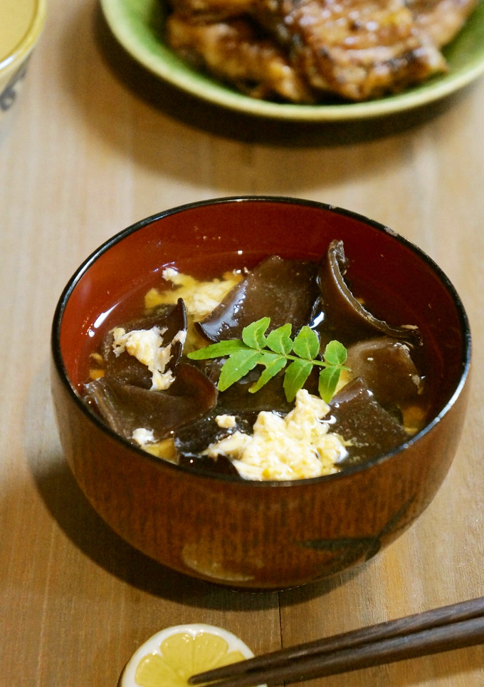 きくらげと卵のお吸い物-レシピのメイン写真
