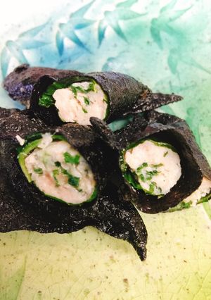 海苔のしそ巻き餃子-レシピのメイン写真