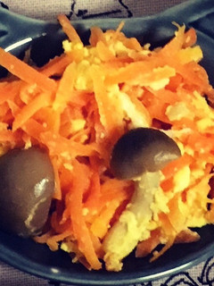 簡単節約 にんじんと卵の味噌炒め-レシピのメイン写真