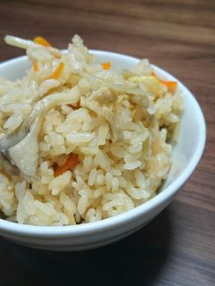 鶏皮のコクうま炊き込みご飯-レシピのメイン写真