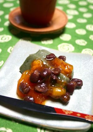 生麩の柿ソースかけ♪-レシピのメイン写真