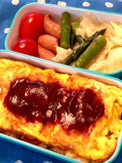 焼き飯/ヘルシオ でオムライス弁当-レシピのメイン写真
