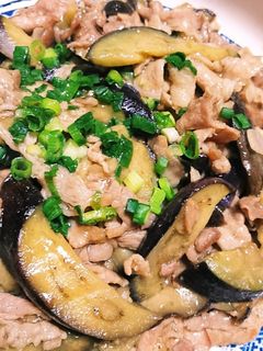大人の茄子と豚肉の生姜醤油炒め♪-レシピのメイン写真