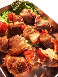 トマトの豚バラ肉巻-レシピのメイン写真