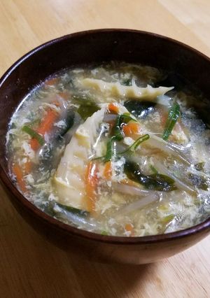 具沢山の 中華 卵スープ-レシピのメイン写真