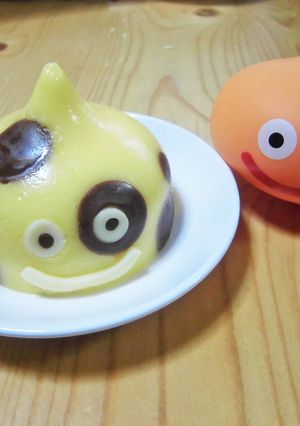簡単スライムキャップでぶちスライムプリン-レシピのメイン写真