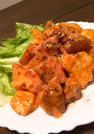 鶏むね肉と新じゃがのオーロラソース-レシピのメイン写真